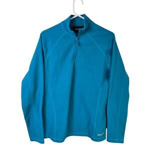 Marmot Rocklin 1/2 Zip Jacket Women's L Blue Fleece Outdoorcore Hiking Gorpcore